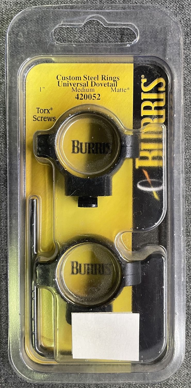 Burris 1&quot; STD Style Rings Medium Matte