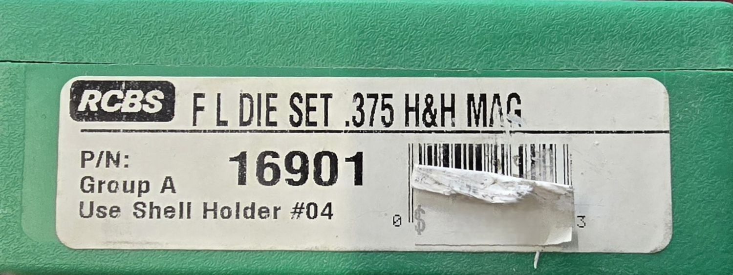 RCBS FL Die Set .375 H&amp;H