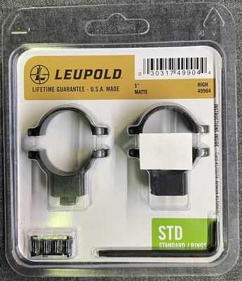 Leupold 1&quot; STD Style High Rings Matte