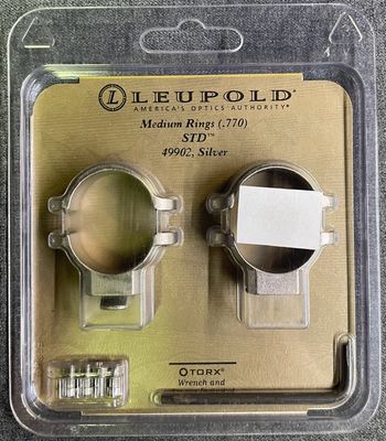 Leupold 1&quot; STD Style Medium Rings Silver