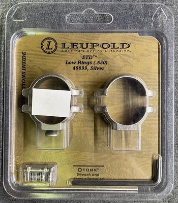 Leupold 1&quot; STD Style Low Rings Silver