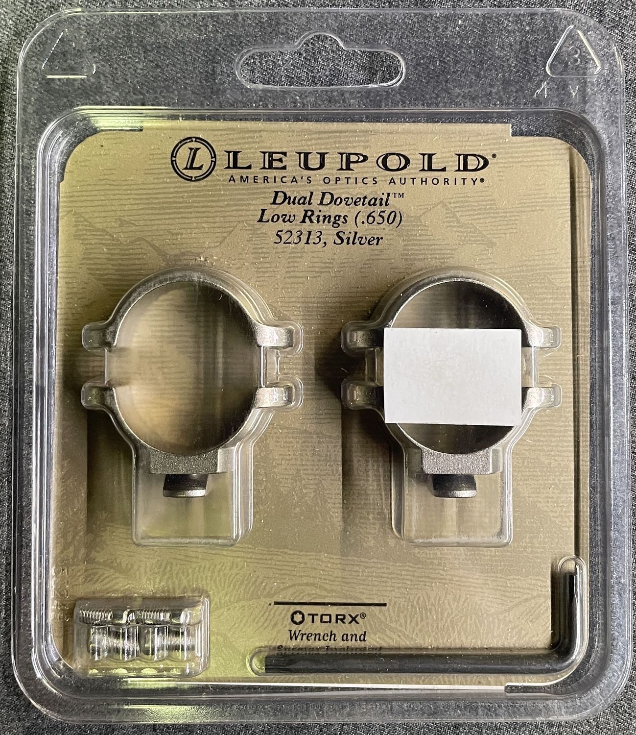 Leupold 1&quot; Dual Dovetail Low Rings Silver