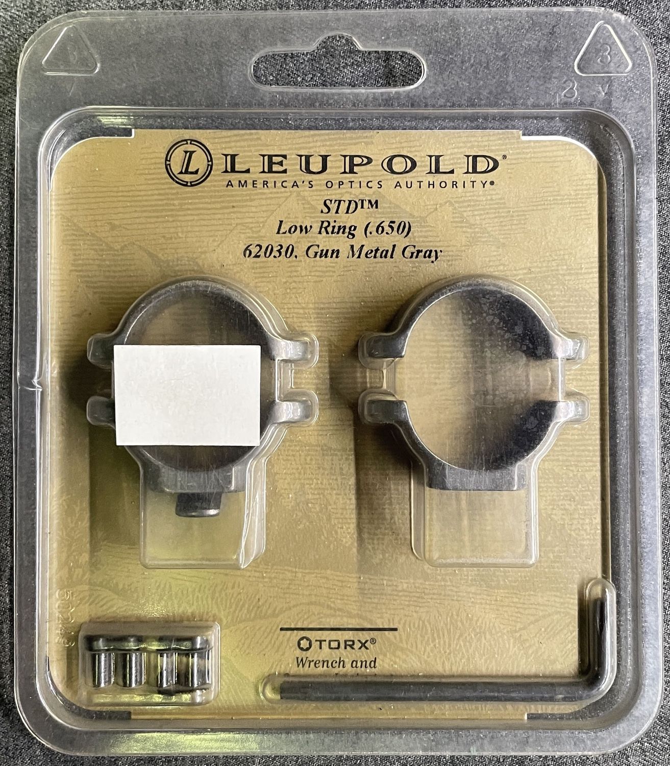Leupold 1&quot; STD Style Low Rings Gun Metal Grey