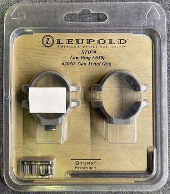Leupold 1&quot; STD Style Low Rings Gun Metal Grey