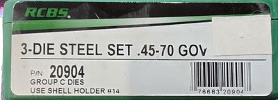 RCBS 3 Die Steel Set .45-70 Gov.
