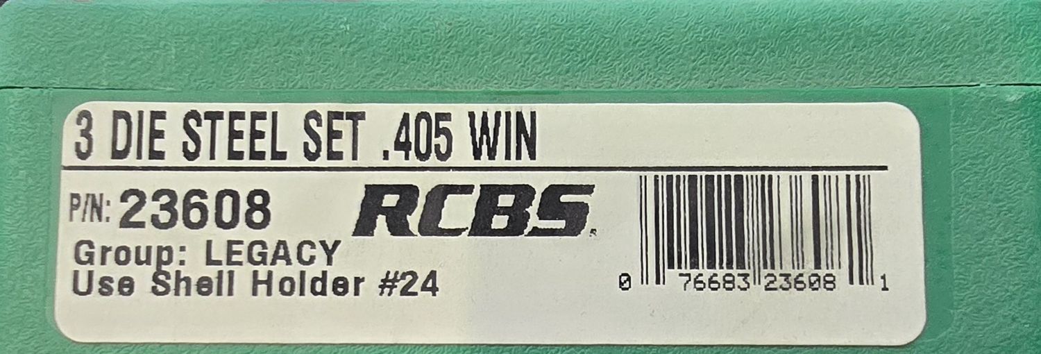 RCBS 3 Die Steel Set .405 Win.