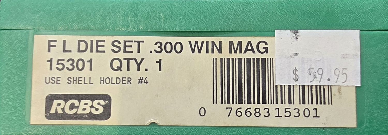 RCBS FL Die Set .300 Win. Mag.