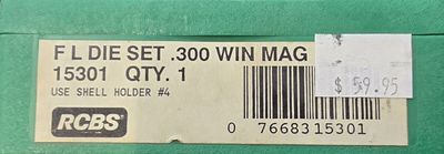 RCBS FL Die Set .300 Win. Mag.