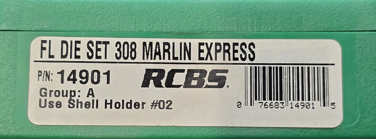 RCBS FL Die Set 308 Marlin Express