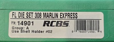 RCBS FL Die Set 308 Marlin Express