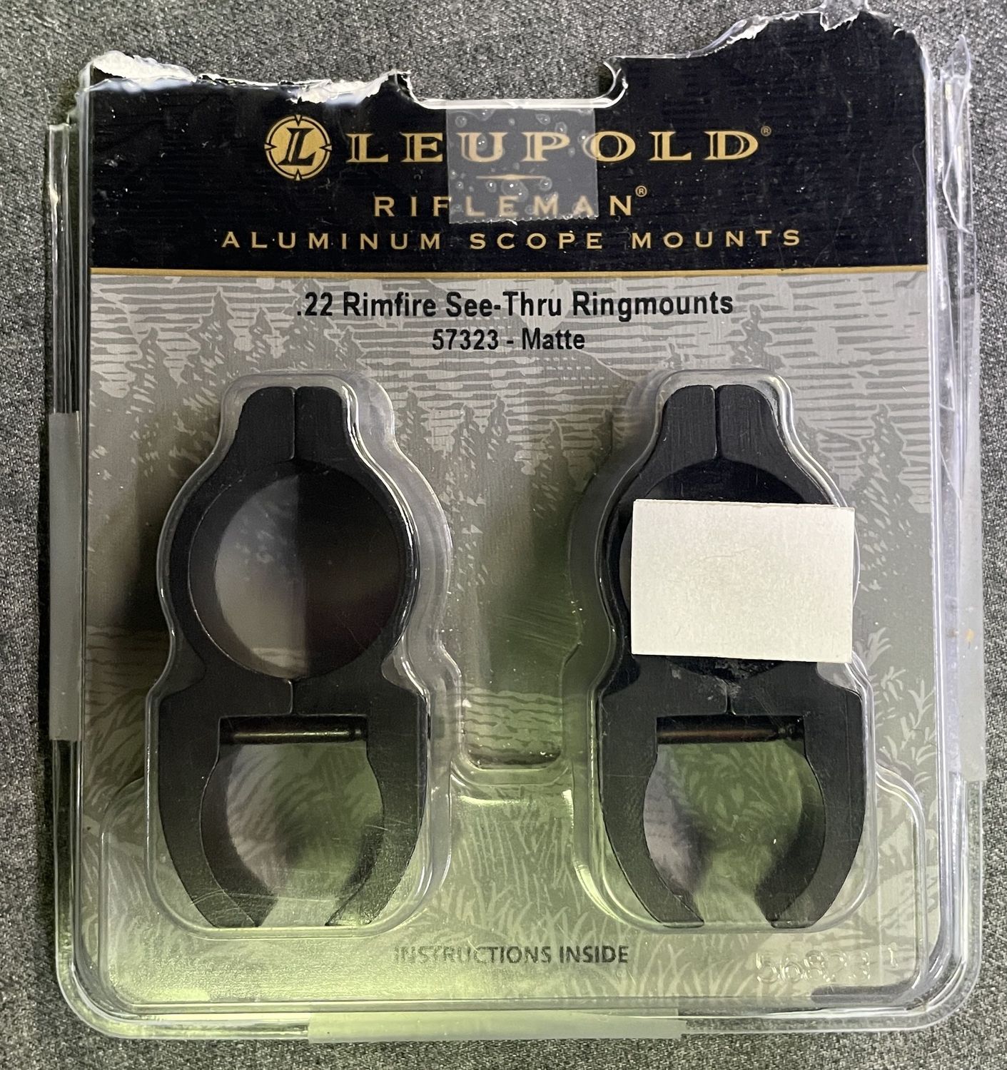 Leupold 3/8&quot; Dovetail See Through Rings Matte