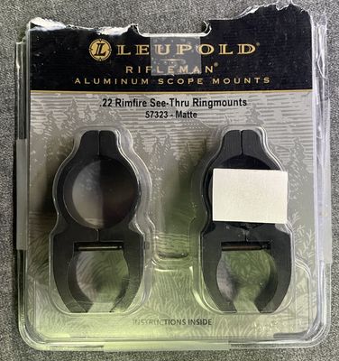 Leupold 3/8&quot; Dovetail See Through Rings Matte