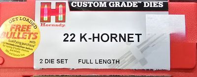 Hornady FL Die Set 22 K-Hornet