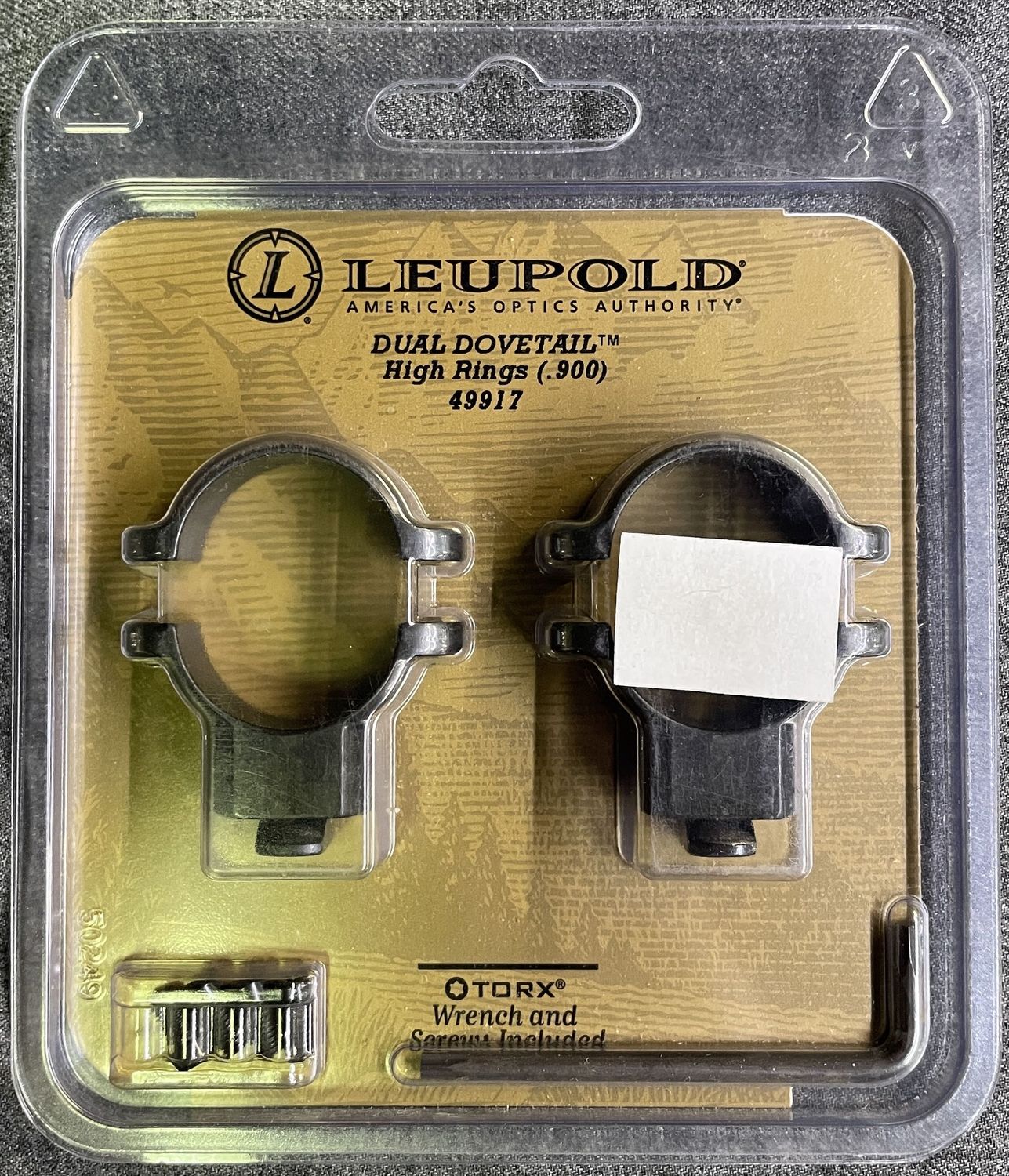 Leupold 1&quot; Dual Dovetail Rings High Matte