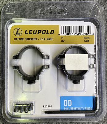Leupold 30mm Dual Dovetail Rings Low Matte