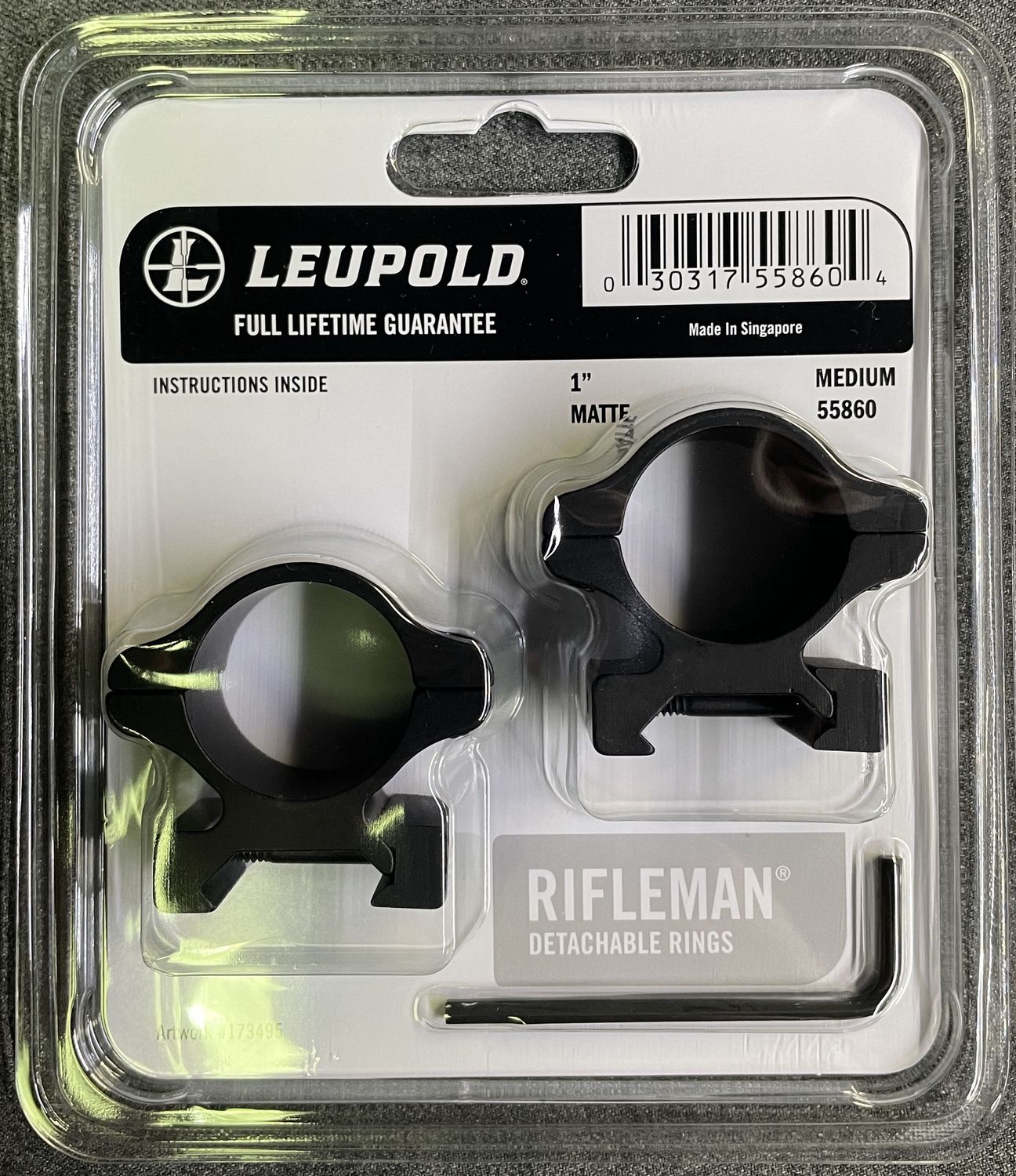 Leupold Rifleman 1&quot; Medium Matte Ring Set