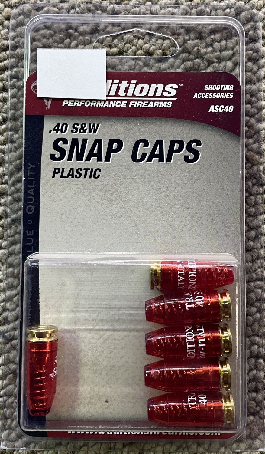Traditions .40 S&amp;W Dummy Rounds 6 ct