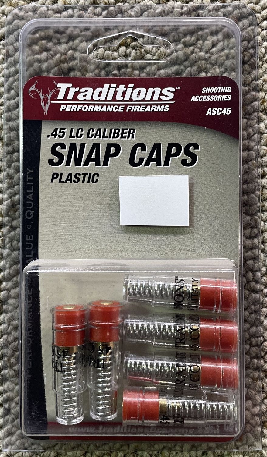Traditions .45 Long Colt Dummy Rounds 6 ct