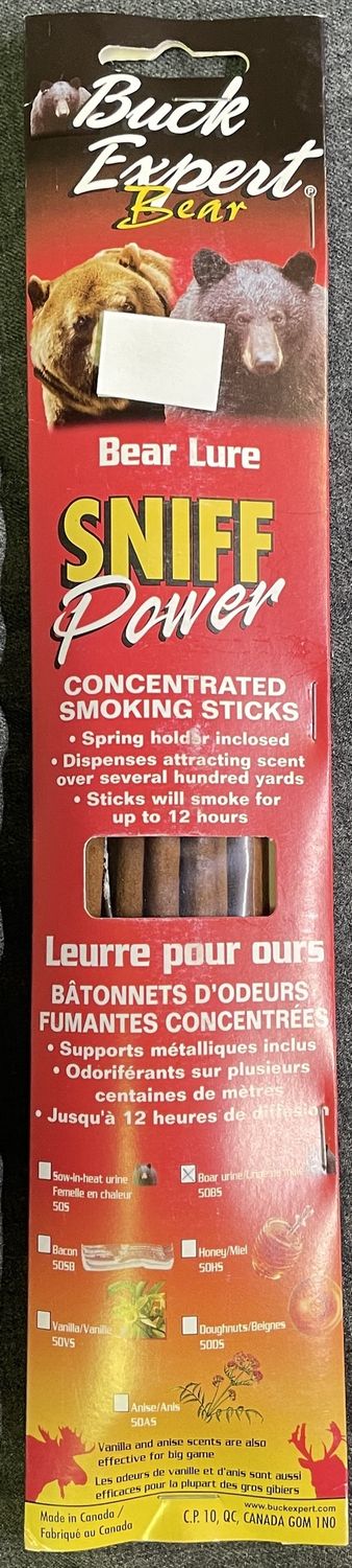 Buck Expert Bear Lure  Smoke Sticks 6 ct