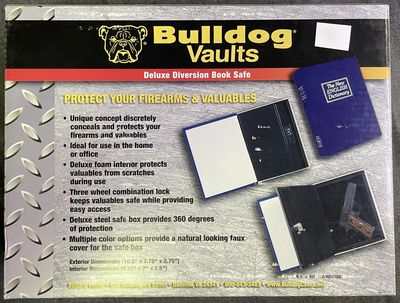 Bulldog Vaults Deluxe Book Safe