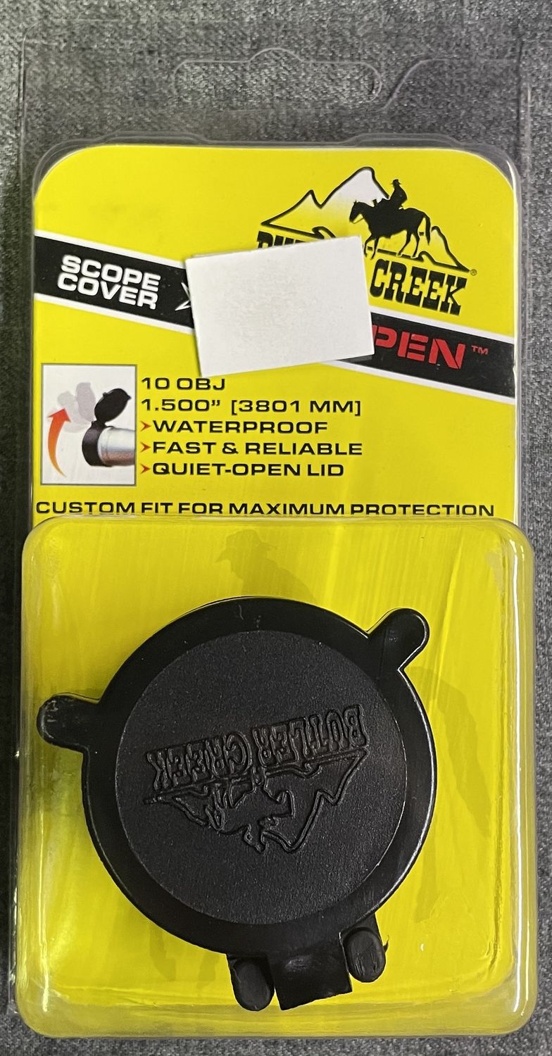 Butler Creek 10 OBJ Flip Open Scope Cover