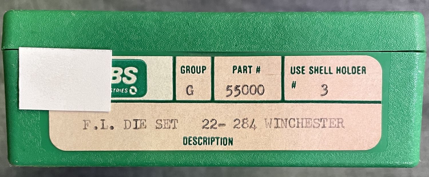 RCBS 22-284 Win FL Die Set With Trim Die