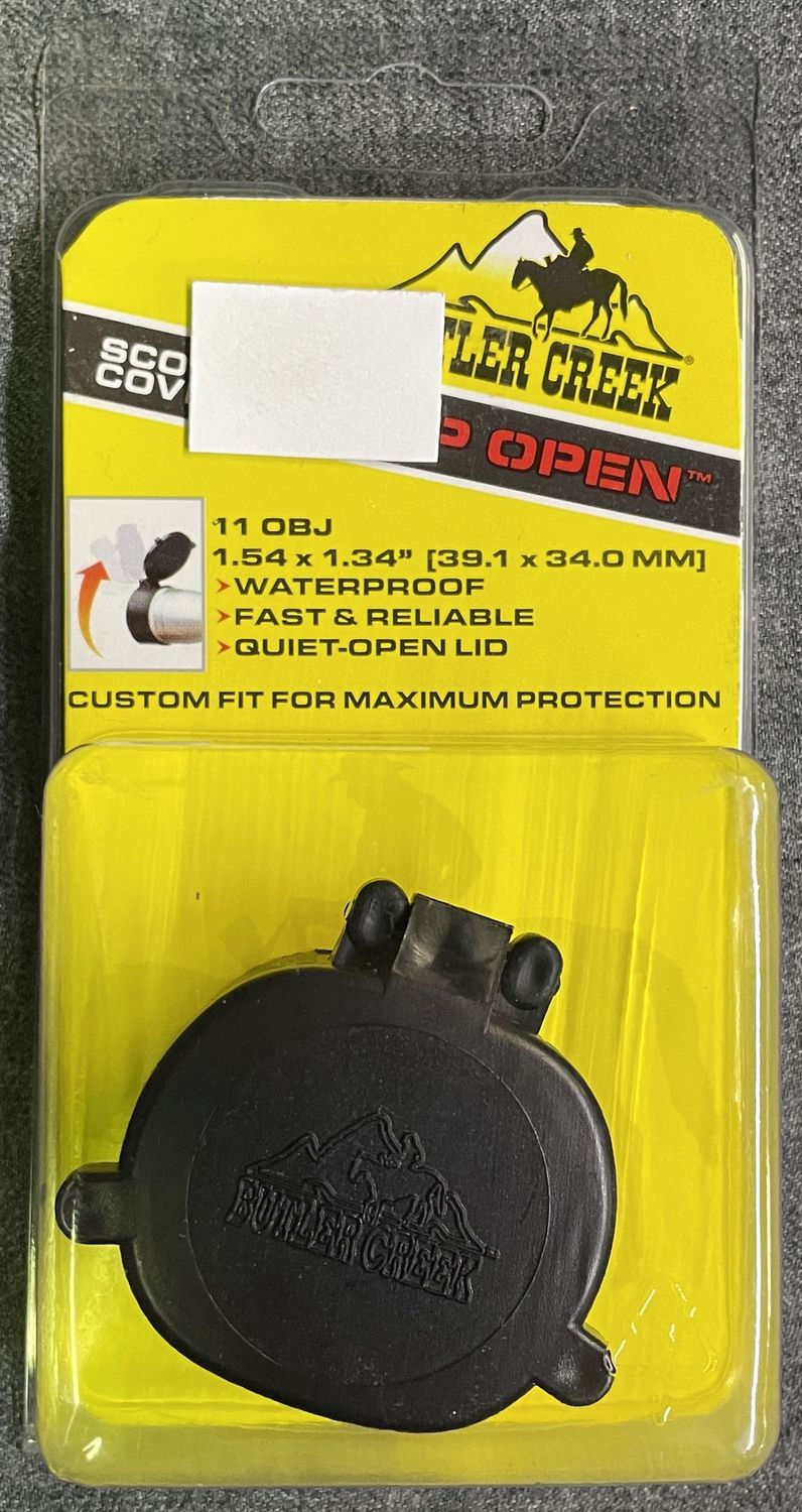 Butler Creek 11 OBJ Flip Open Scope Cover