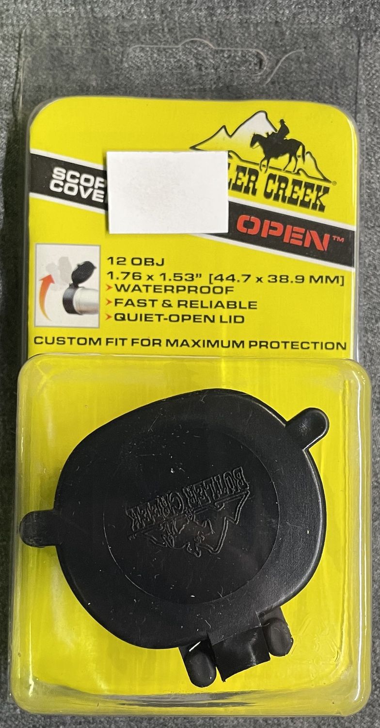 Butler Creek 12 OBJ Flip Open Scope Cover