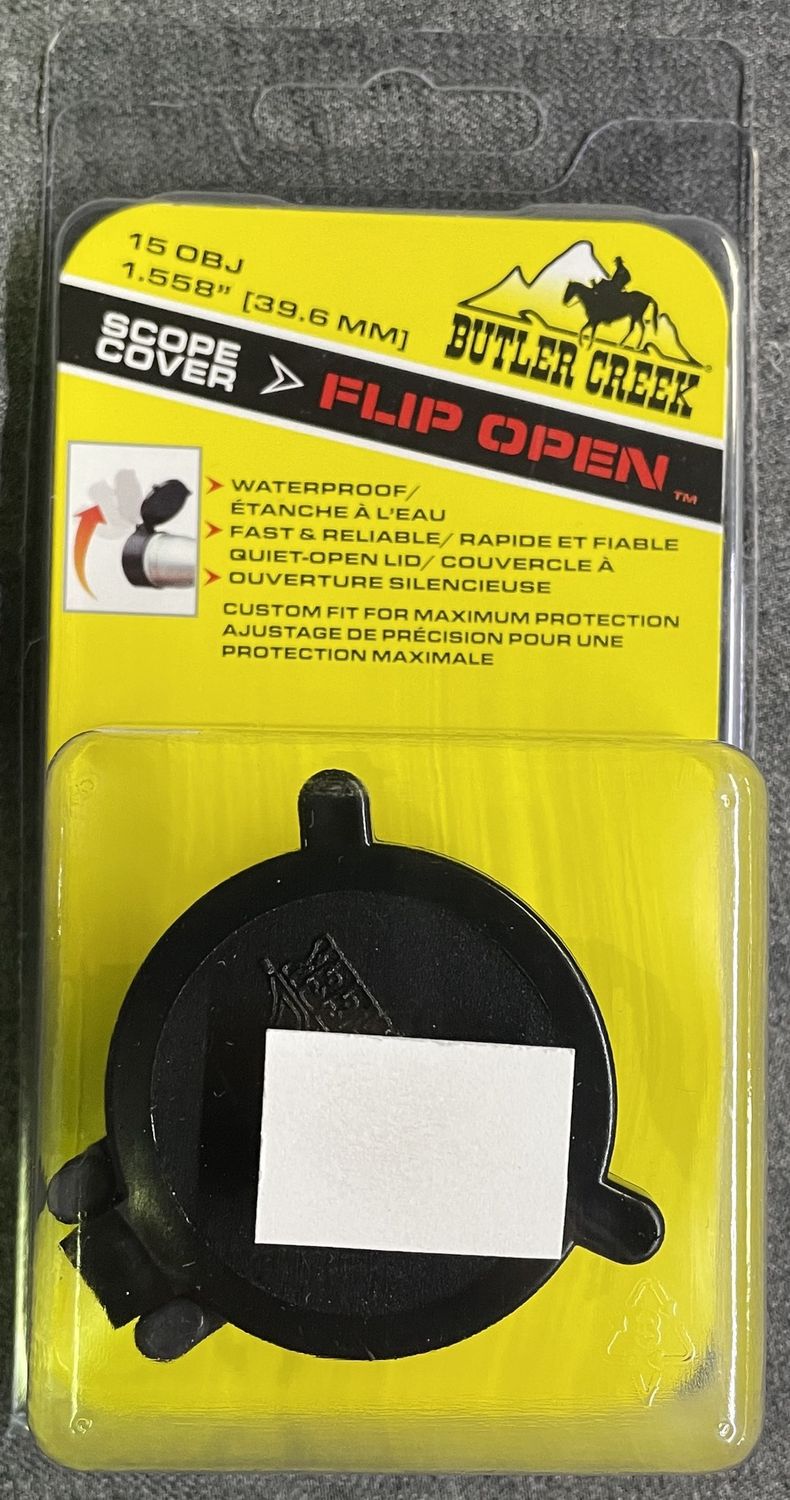 Butler Creek 15 OBJ Flip Open Scope Cover