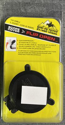 Butler Creek 15 OBJ Flip Open Scope Cover