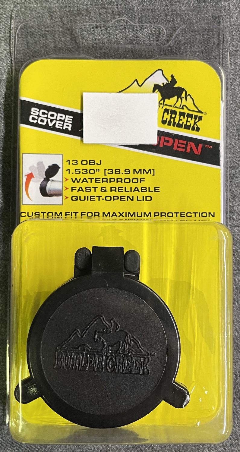Butler Creek 13 OBJ Flip Open Scope Cover
