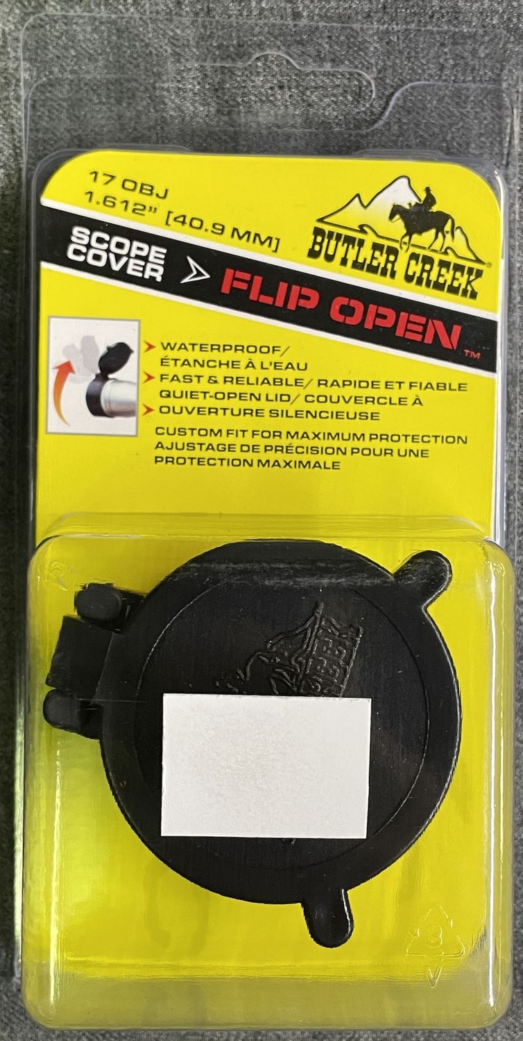 Butler Creek 17 OBJ Flip Open Scope Cover