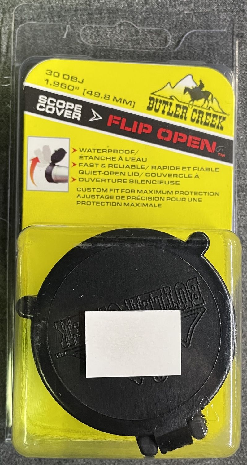Butler Creek 30 OBJ Flip Open Scope Cover