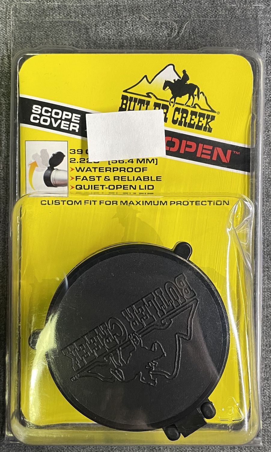 Butler Creek 39 OBJ Flip Open Scope Cover