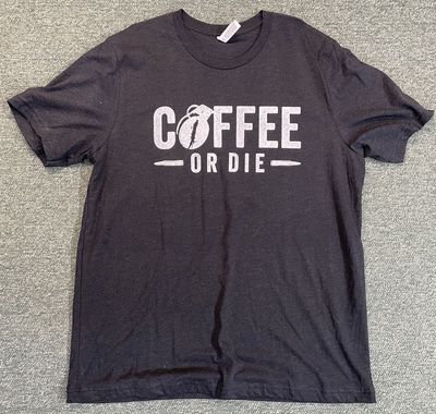 BRCC Grenade &quot;Coffee or Die&quot; Black Shirt XL
