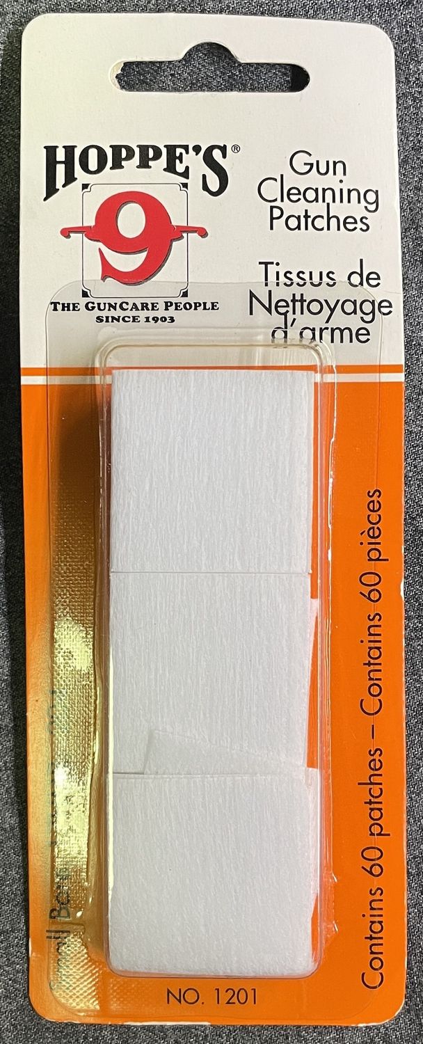 Hoppe&#39;s 17 HMR / .204 Gun Cleaning Patches 60 ct