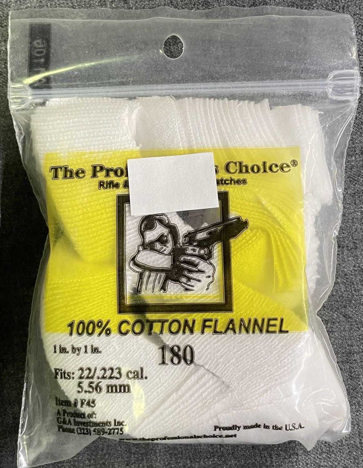 The Choice .22/.223 Cal. Gun Cleaning Patches 180 ct