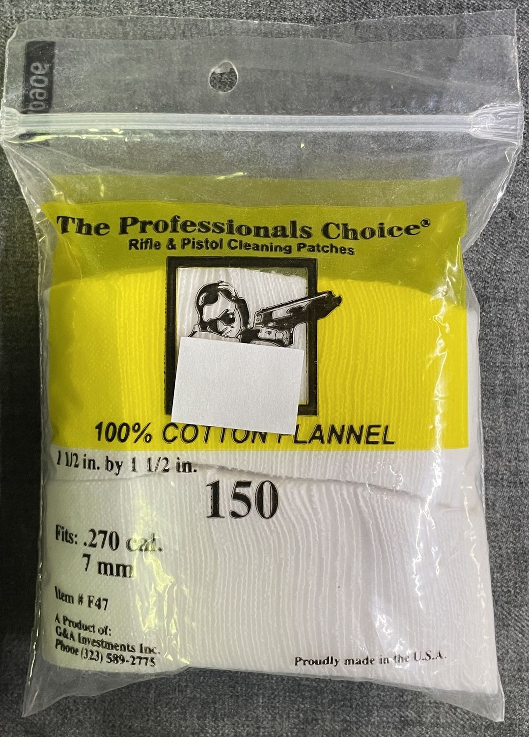 The Choice .270 cal.  / 7mm Gun Cleaning Patches 150 ct