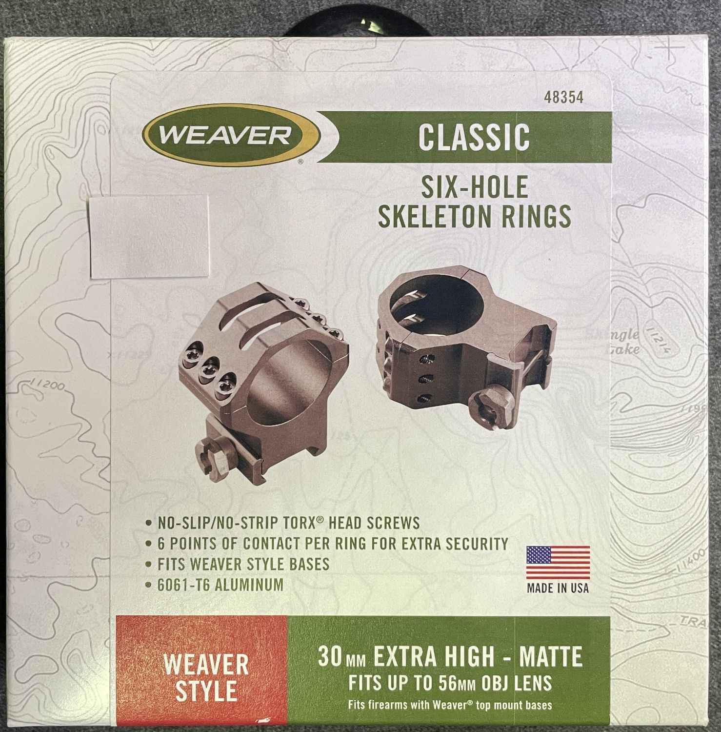 Weaver Classic 6 Hole Skeleton Rings 30mm Extra High