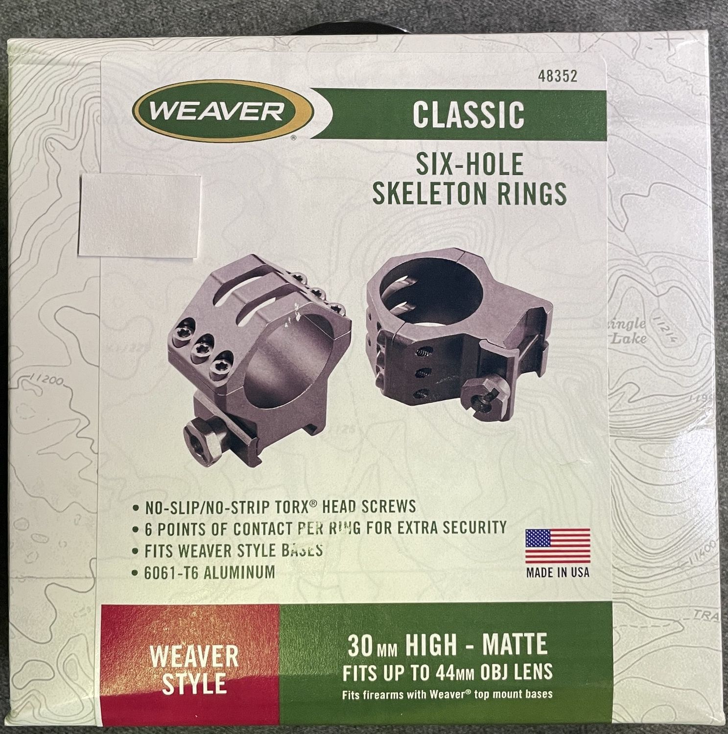 Weaver Classic 6 Hole Skeleton Rings 30mm High