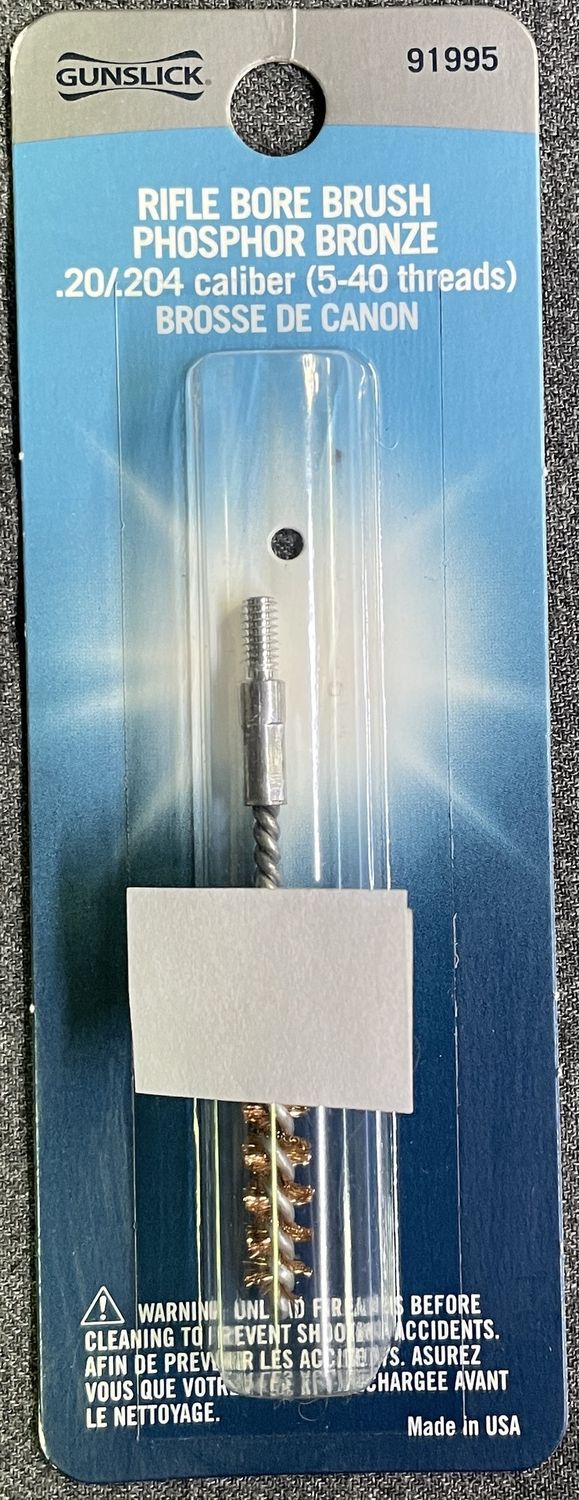 Gunslick .20 / .204 Cal. Rifle Bore Brush