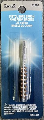Gunslick .25 Cal. Pistol Bore Brush