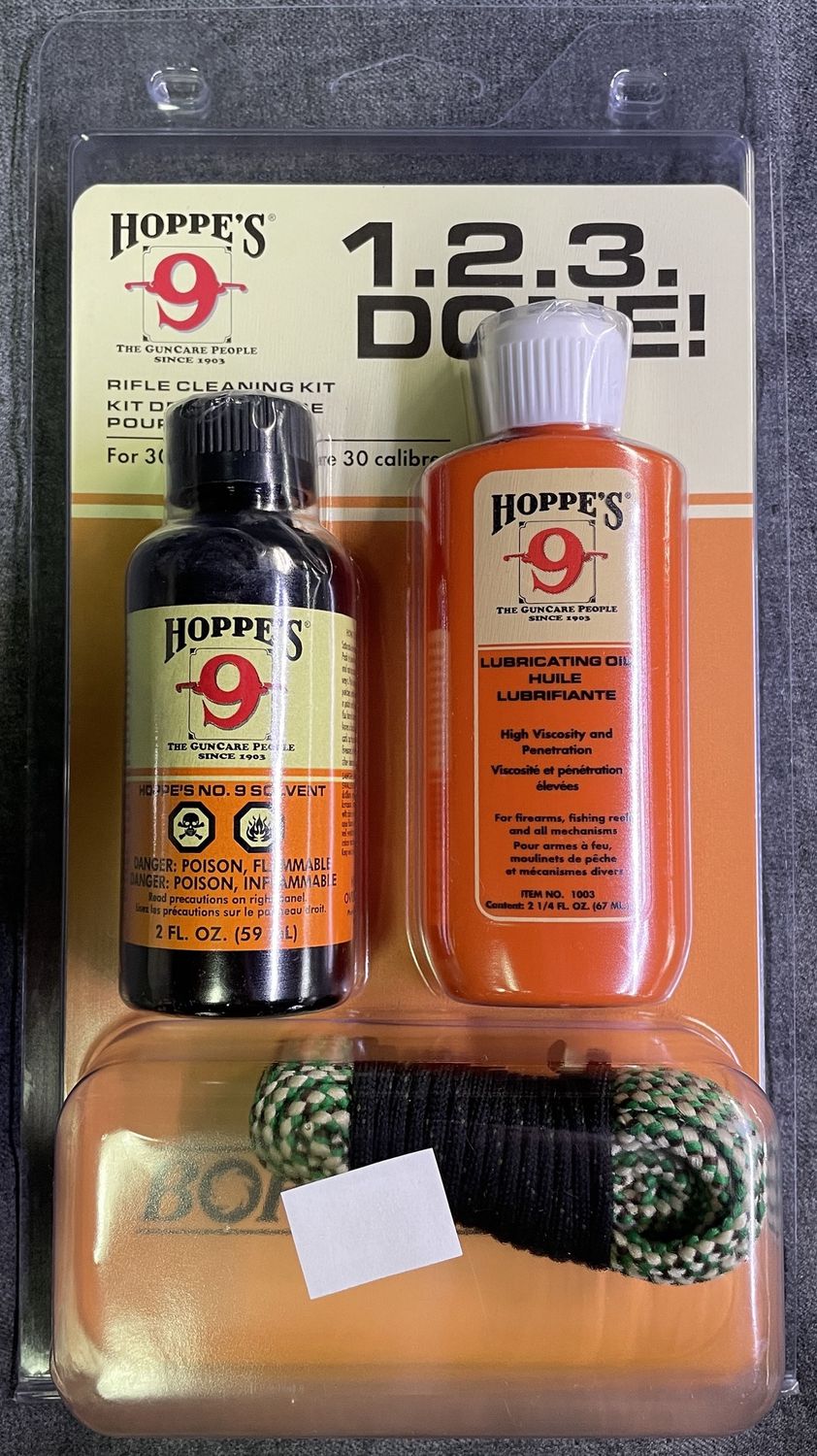 Hoppe&#39;s 1.2.3. Done! .30 Cal. Cleaning Kit