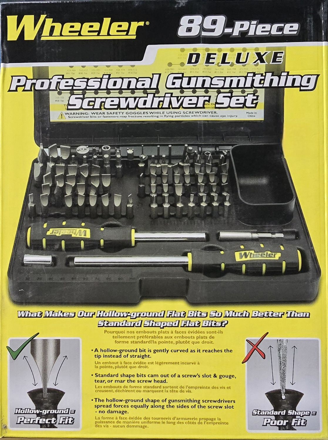 Wheeler 89 piece Professional Gunsmithing Screwdriver Set