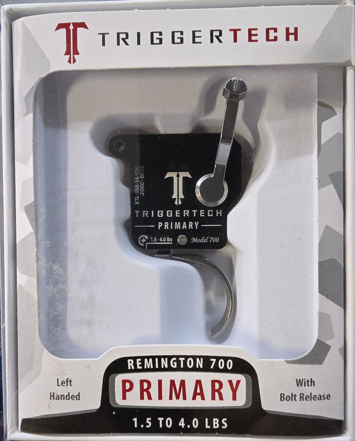 Triggertech Remington 700 Primary Trigger (Left Hand) 1.5 to 4 Lbs.