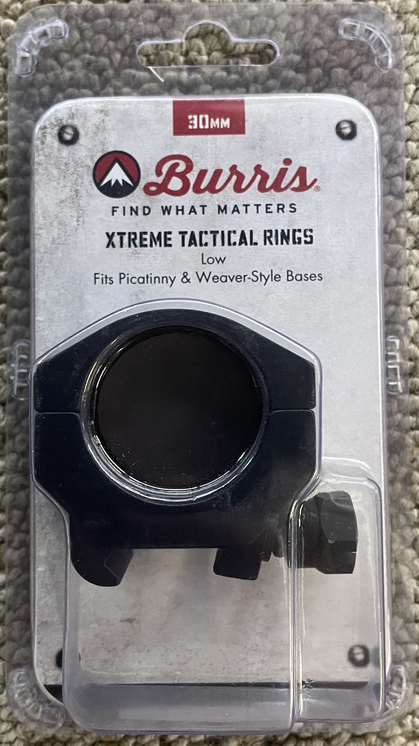 Burris Xtreme Tactical 30mm Ring Low Picatinny/ Weaver Style
