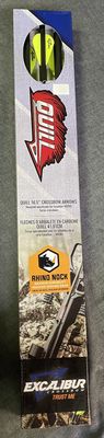 Excalibur Quill 16.5 &quot; Crossbow Arrows Threaded Insert 6ct