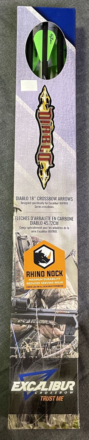 Excalibur Diablo 18&quot; Crossbow Arrows Threaded Insert 6ct