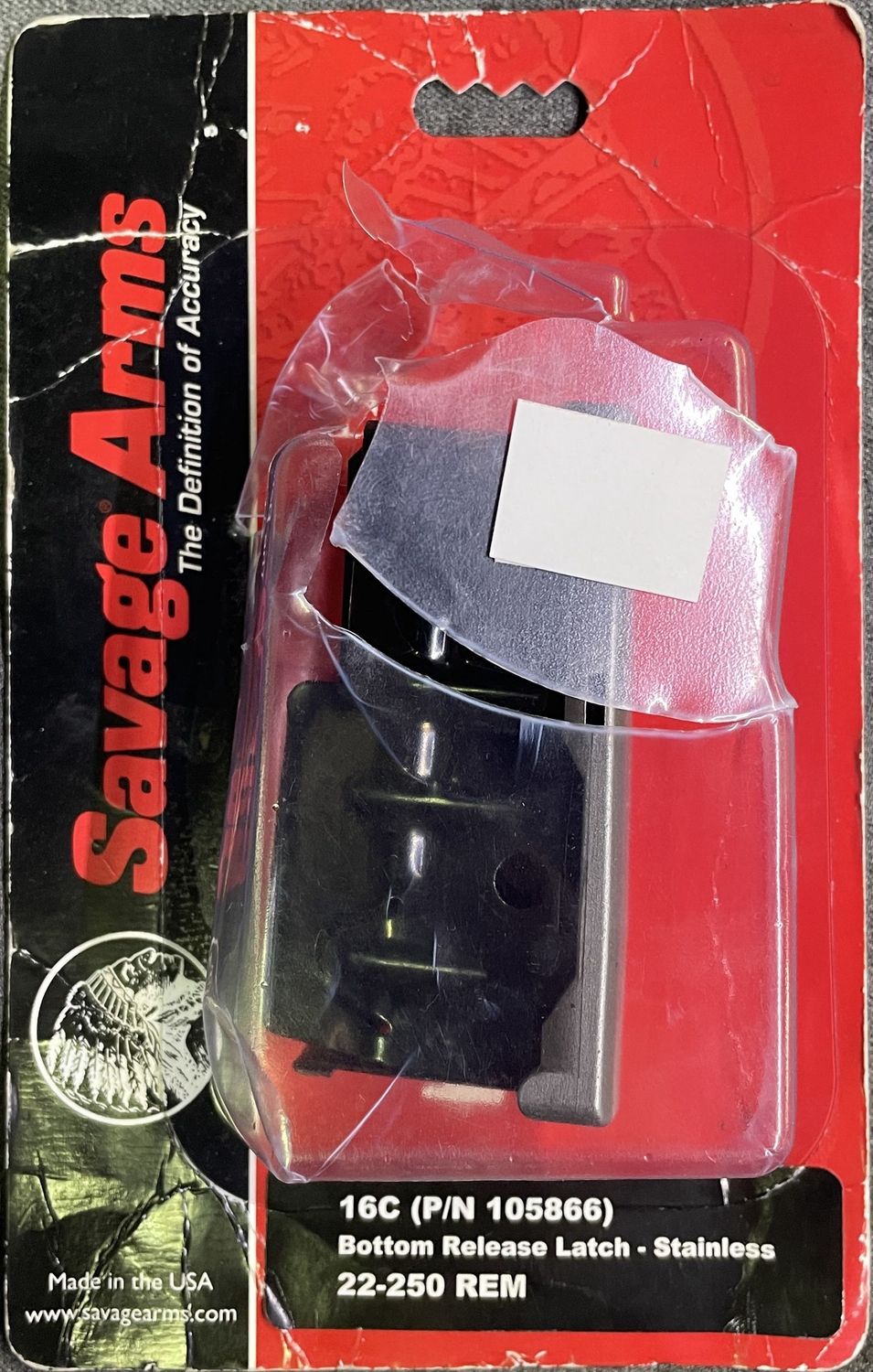 Savage Model 16C Stock Release Magazine Stainless 22-250 Rem.