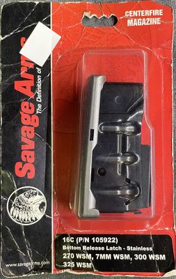 Savage Model 16C Stock Release Stainless Magazine 300 WSM